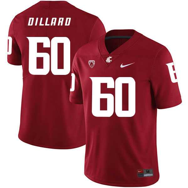 Washington State Cougars #60 Andre Dillard Red College Football Jersey